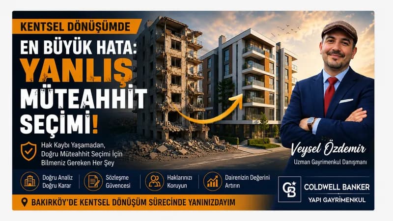 Bakırköy'de Kentsel Dönüşüme Girecek Binalar İçin Müteahhit Seçimi